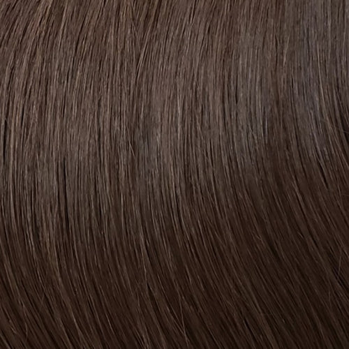 Hailie Hair Genoa shade dark brown genius weft hair extension swatch