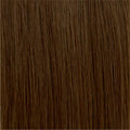 Hailie Hair Siena shade warm brown genius weft hair extension swatch