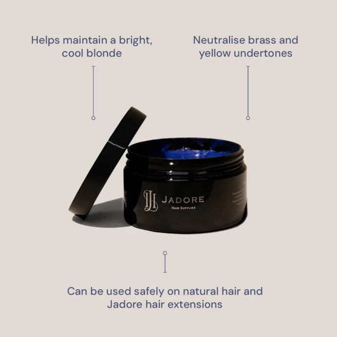 Formulated to instantly neutralise brass and yellow undertones in blonde and highlighted hair, this product can be used safely on natural hair as well as on all Jadore hair extensions. The ideal addition to your hair care routine to maintain a bright, cool blonde. PRO TIP - If washing hair extensions, it is best to wash them for their first ever shampoo with Jadore's volume shampoo. This blonde shampoo can grab to hair extensions if they have not been washed before.