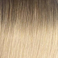 Hailie Hair Lola shade golden warm blonde genius weft hair extension swatch