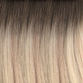Hailie Hair Milan shade brown ombre balayage golden blonde highlights genius weft hair extension swatch